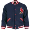 St. Louis Cardinals 1950 Navy Blue Wool Varsity Jacket