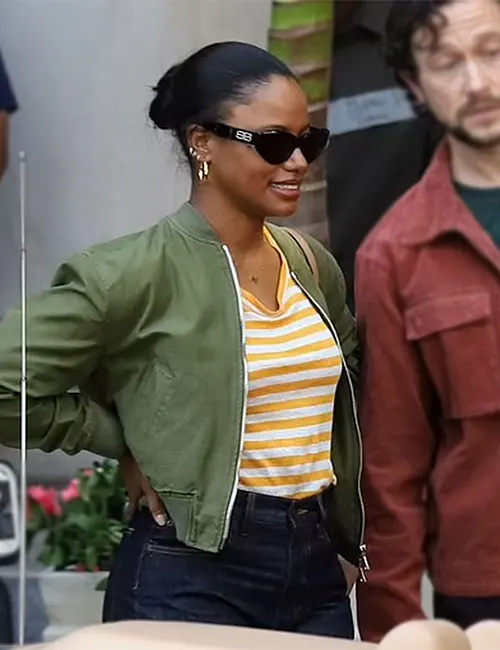 Taylour Paige Beverly Hills Cop: Axel F Bomber Jacket For Sale ...