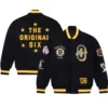 Unisex NHL Boston Bruins OVO Black Varsity Jacket