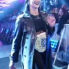 WWE Raw Rhea Ripley Black Leather Coat