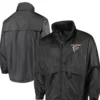 Atlanta Falcons Circle Sportsman Black Packable Jacket Sale