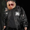 Avril Lavigne Black Bomber Jacket