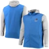 Boyce NFL Buffalo Bills Blue and Grey Full-Zip Hooded Jacket Front