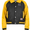 Buy Boston Bruins Classic Collar Crop Varsity Jacket