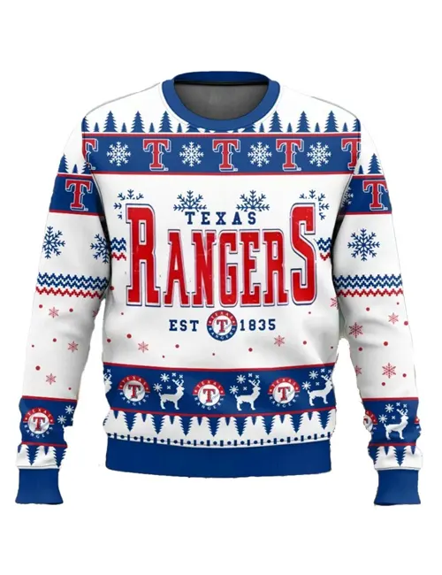 Texas Rangers Christmas Sweatshirt - William Jacket