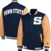 Dax Stark Penn State Navy Blue Letterman Jacket