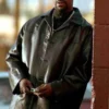 Denzel Washington Training Day Black Leather Coat