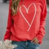 Ellie Melba Womens Valentine’s Special Sweatshirt