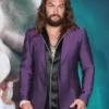 Jason Momoa Joker Suiting Purple Blazer