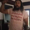 Jason Momoa On the Roam Pink Shirt