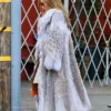 Jennifer Lopez Long Fur Coat