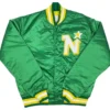 Minnesota North Stars Green Satin Jacket On Sale
