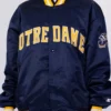 Notre Dame 90’s Blue Satin Varsity Jacket