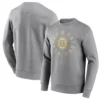 Riley Boston Bruins Loop Grey Crew Sweatshirt