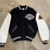 Smith LA Kings Black and White Varsity Jacket