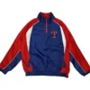 Texas Rangers Color Block Half Zipper Jacket