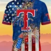 Texas Rangers Independence Day Hawaiian Shirt