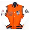 Virginia State University Motto 2.0 Orange Varsity Jacket