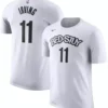 White Brooklyn Nets Cotton Shirt Sale
