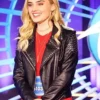 American Housewife Meg Donnelly Black Studded Leather Jacket