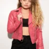 Barbie Pink Leather Jacket
