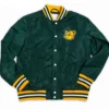 Baylor Bears Green Satin Varsity Jacket