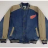 Buy 90's Detroit Red Wings Varsity Denim Jacket