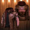 Buy Montreal Canadiens Hooded Bomber Leather Jacket