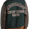 Buy Mustang One Of These Days Green and Brown Bomber Jacket