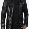 Buy Mystical Zipper Black Leather Jacket