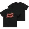 Daft Punk Logo Black T-Shirt For Sale