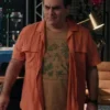 Ernie Malik NCIS Hawai'i Orange Button Up Shirt