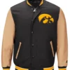 Iowa Hawkeyes Black And Brown Varsity Jacket