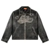 La Fam Distressed Leather Jacket