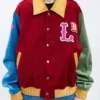 Loverboy Color Block Letterman Jacket