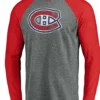 Montreal Canadiens Raglan Long Sleeves Shirt On Sale