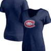 Montreal Canadiens V Neck T Shirt On Sale