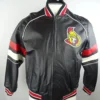 NHL Ottawa Senators Full Zip Black Leather Jacket