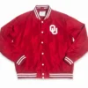 Oklahoma Sooners Vintage Red Varsity Jacket