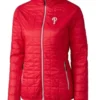 Philadelphia Phillies Red Puffer Quilted Jacket