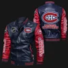 Shop Montreal Canadiens NHL Bomber Leather Jacket