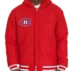Shop NHL Montreal Canadiens Hooded Varsity Jacket