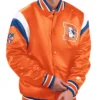Shutout Throwback Denver Broncos Orange Satin Jacket