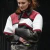 Sophie Turner Leather Biker Jacket