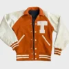Texas Longhorn Orange Varsity Jacket