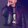 American Airlines Arena Bad Bunny Shearling Leather Jacket
