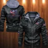 Buy Columbus Blue Jackets Hooded Leather Jacket