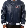 Columbus Blue Jackets Varsity Leather Jacket