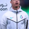 Cristiano Ronaldo Al Nassr Tech White Hooded Jacket