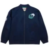 Dallas Mavericks Vintage Logo Navy Lightweight Satin Jacket